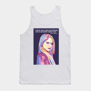 Quotes Avril lover Lavigne in WPAP Tank Top